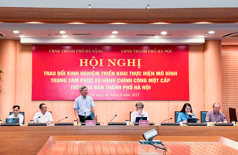 Đà Nẵng và Hà Nội trao đổi kinh nghiệm triển khai Trung tâm Phục vụ hành chính công một cấp