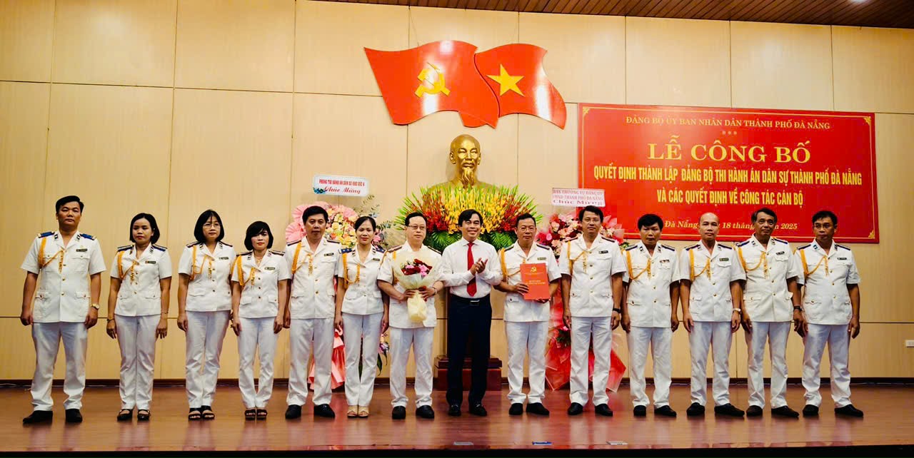 Thành lập đảng bộ cơ sở thi hành án dân sự thành phố Đà Nẵng