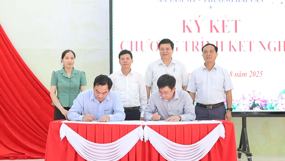 Phường Hải Vân và xã Tam Mỹ kí kết chương trình kết nghĩa