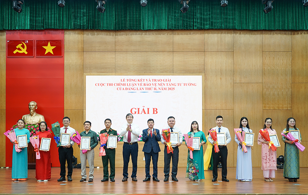 59 tác phẩm đoạt giải Cuộc thi chính luận bảo vệ nền tảng tư tưởng của Đảng lần thứ II, năm 2025