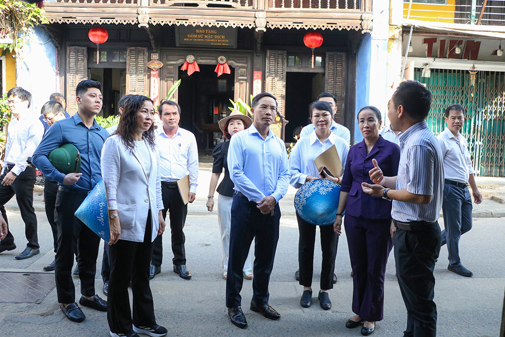 Lãnh đạo thành phố kiểm tra thực trạng các di tích tại Đô thị cổ Hội An