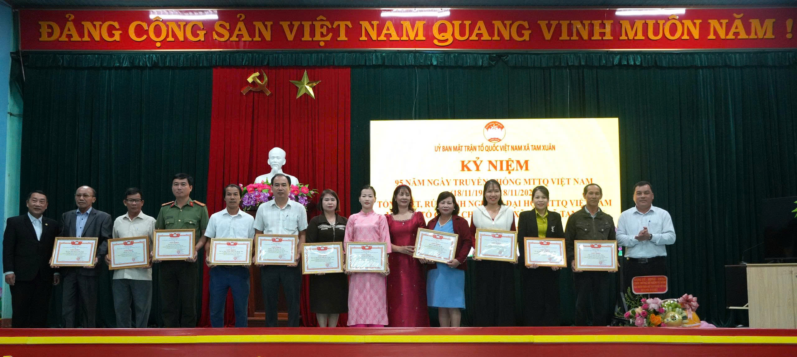 Tam Xuân tổ chức Lễ kỷ niệm 95 năm Ngày thành lập Mặt trận Dân tộc thống nhất Việt Nam