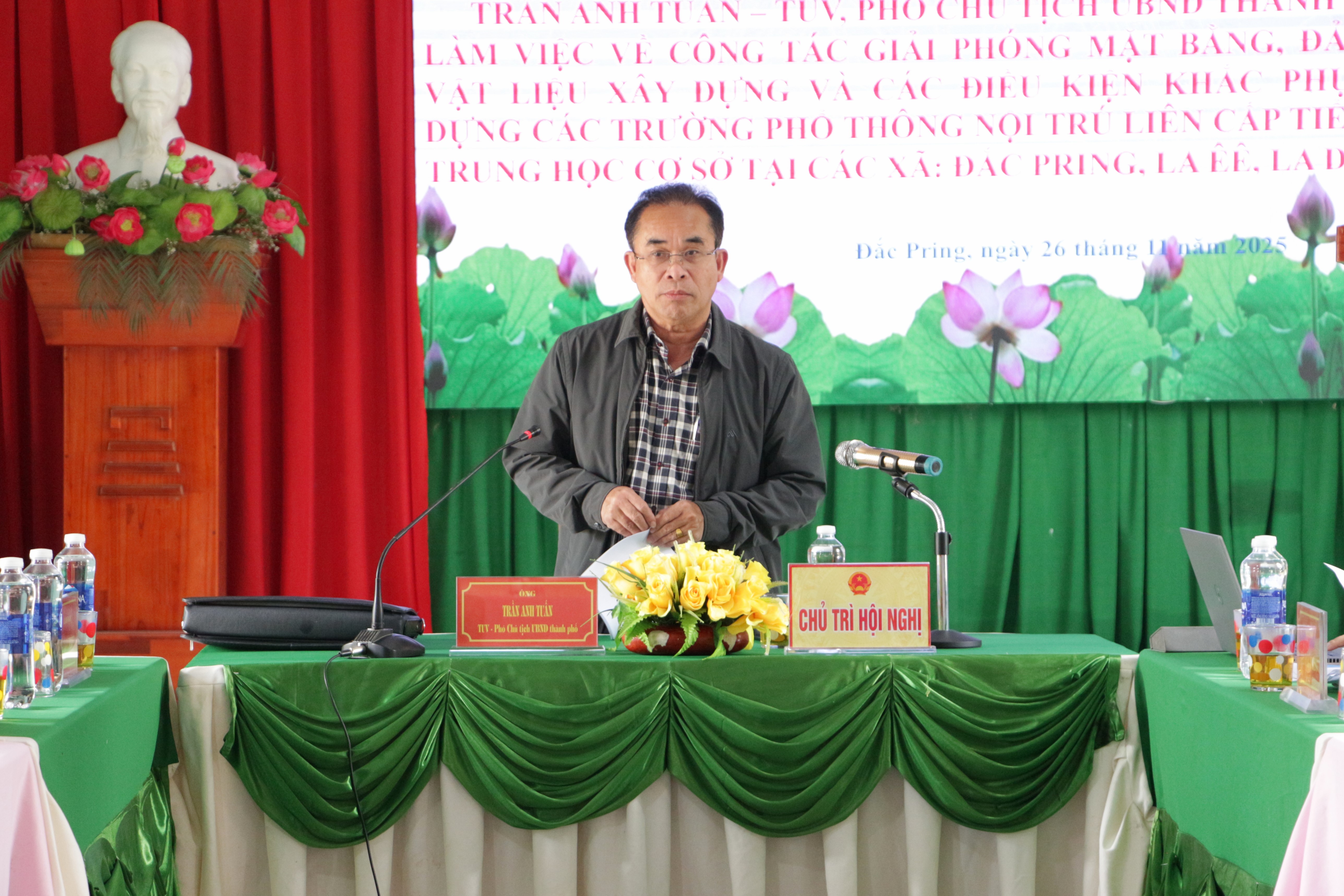 Tập trung triển khai 3 dự án trường học nội trú liên cấp tại Đắc Pring, La Êê, La Dêê