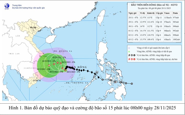 Chủ động phòng, tránh, ứng phó bão số 15