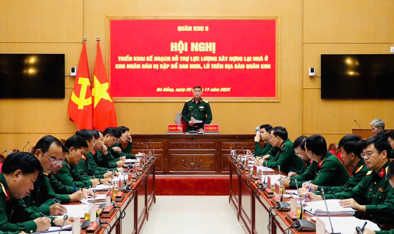 Quân khu 5 triển khai kế hoạch dựng lại nhà cho nhân dân 