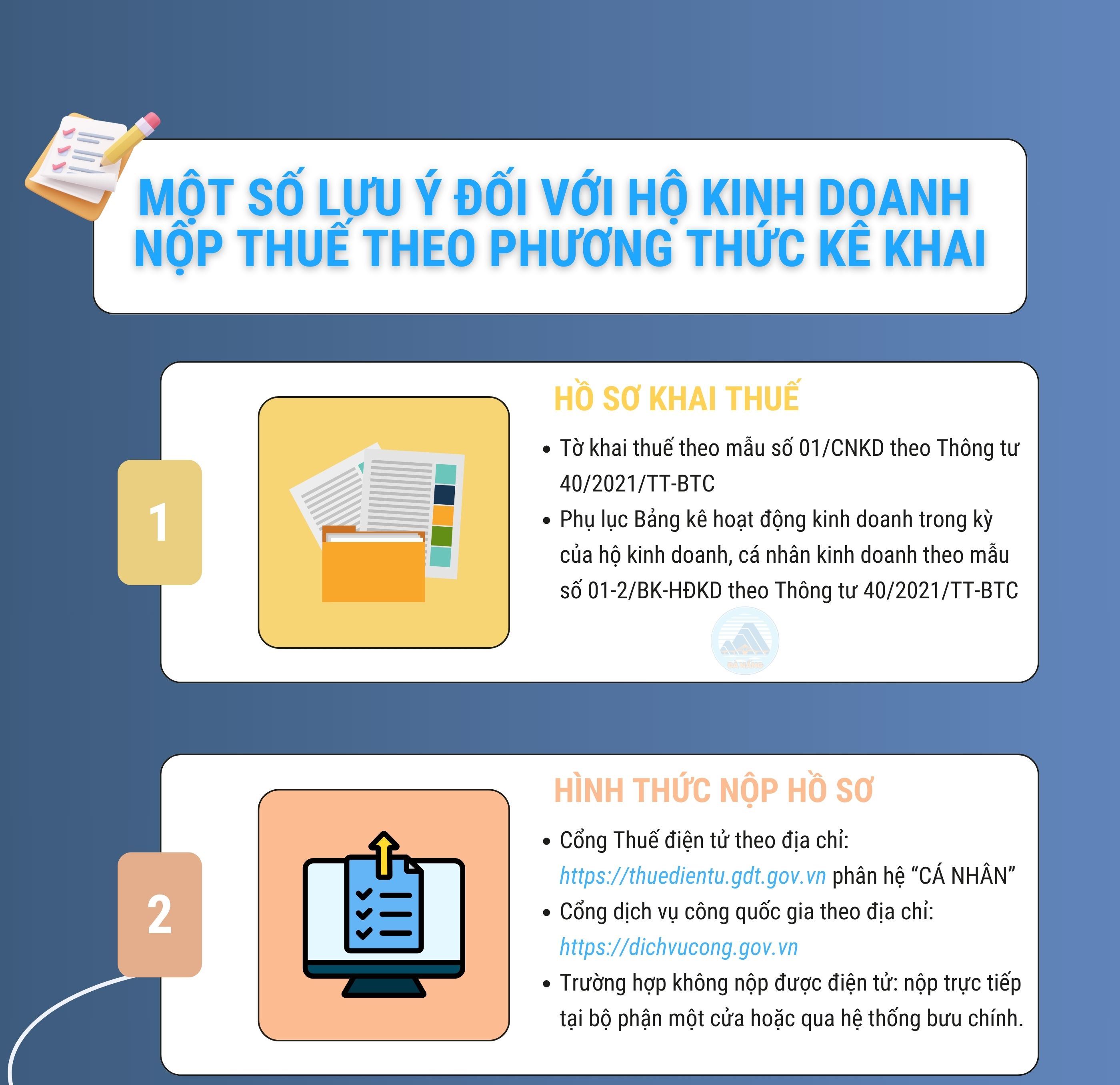 Một số lưu ý đối với hộ kinh doanh nộp thuế theo phương pháp kê khai