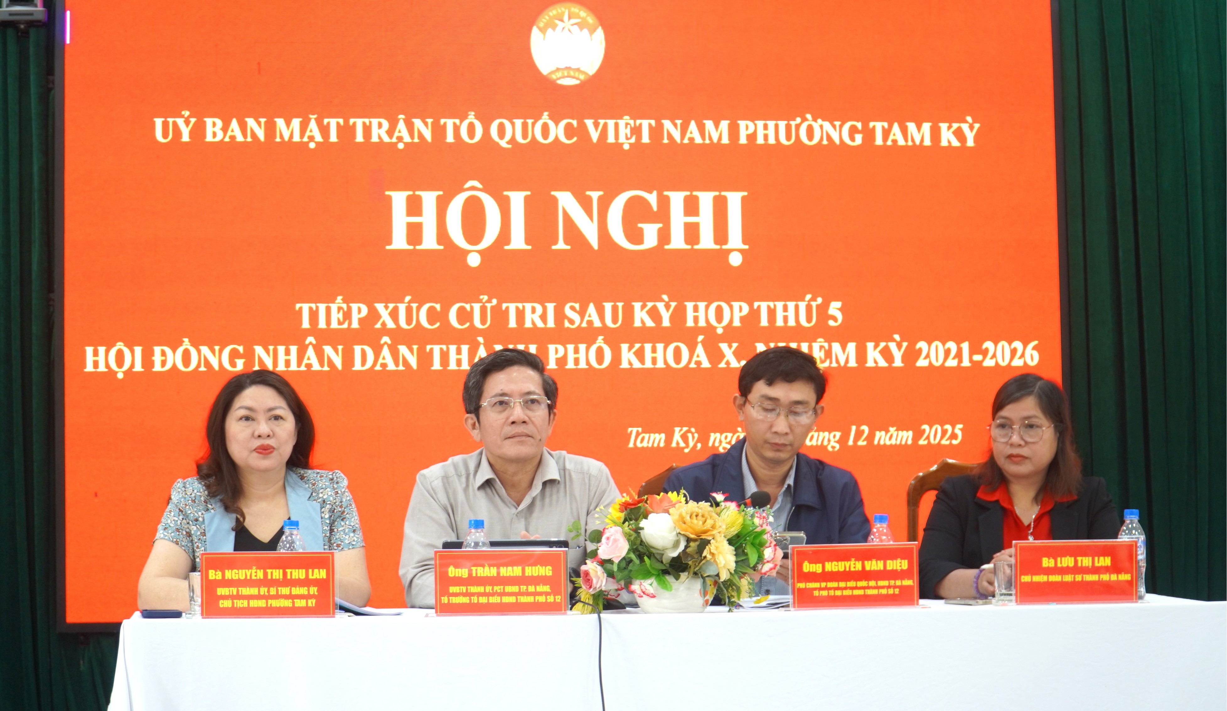 Cử tri phường Hương Trà, Tam Kỳ kiến nghị vướng mắc về quy hoạch treo, dự án chậm tiến độ