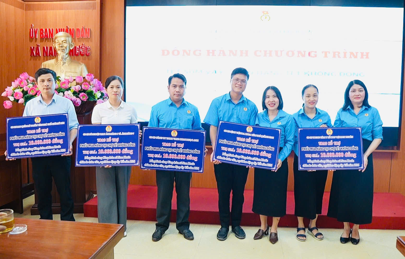 Công đoàn xã Nam Phước đồng hành thực hiện chương trình “Tết sum vầy, xuân ơn Đảng”