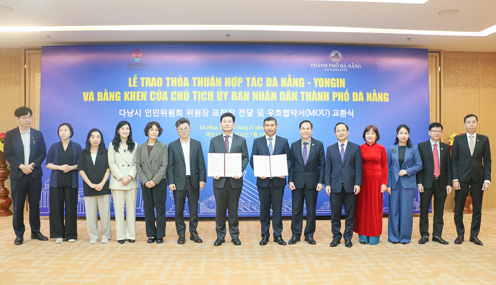 Đà Nẵng – Yongin ký kết thỏa thuận thiết lập quan hệ hợp tác hữu nghị