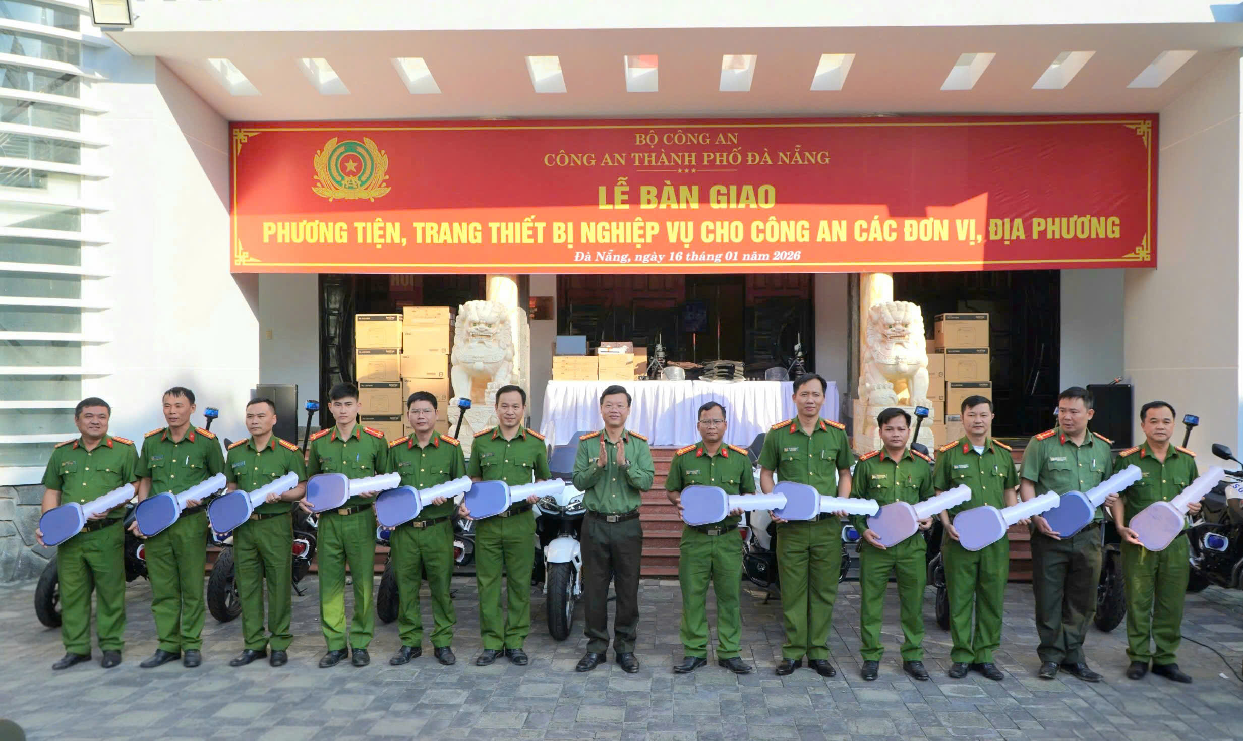 Đầu tư phương tiện, trang thiết bị xây dựng lực lượng công an Đà Nẵng chính quy, hiện đại