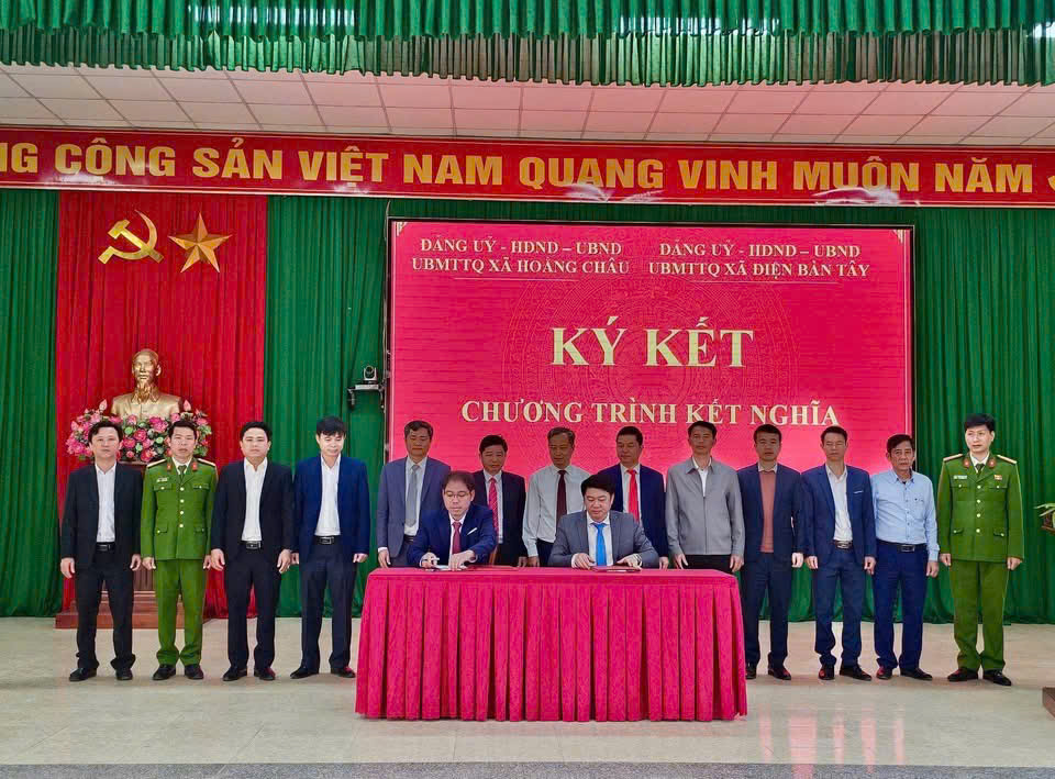 Xã Điện Bàn Tây và xã Hoằng Châu (Thanh Hóa) ký kết chương trình kết nghĩa