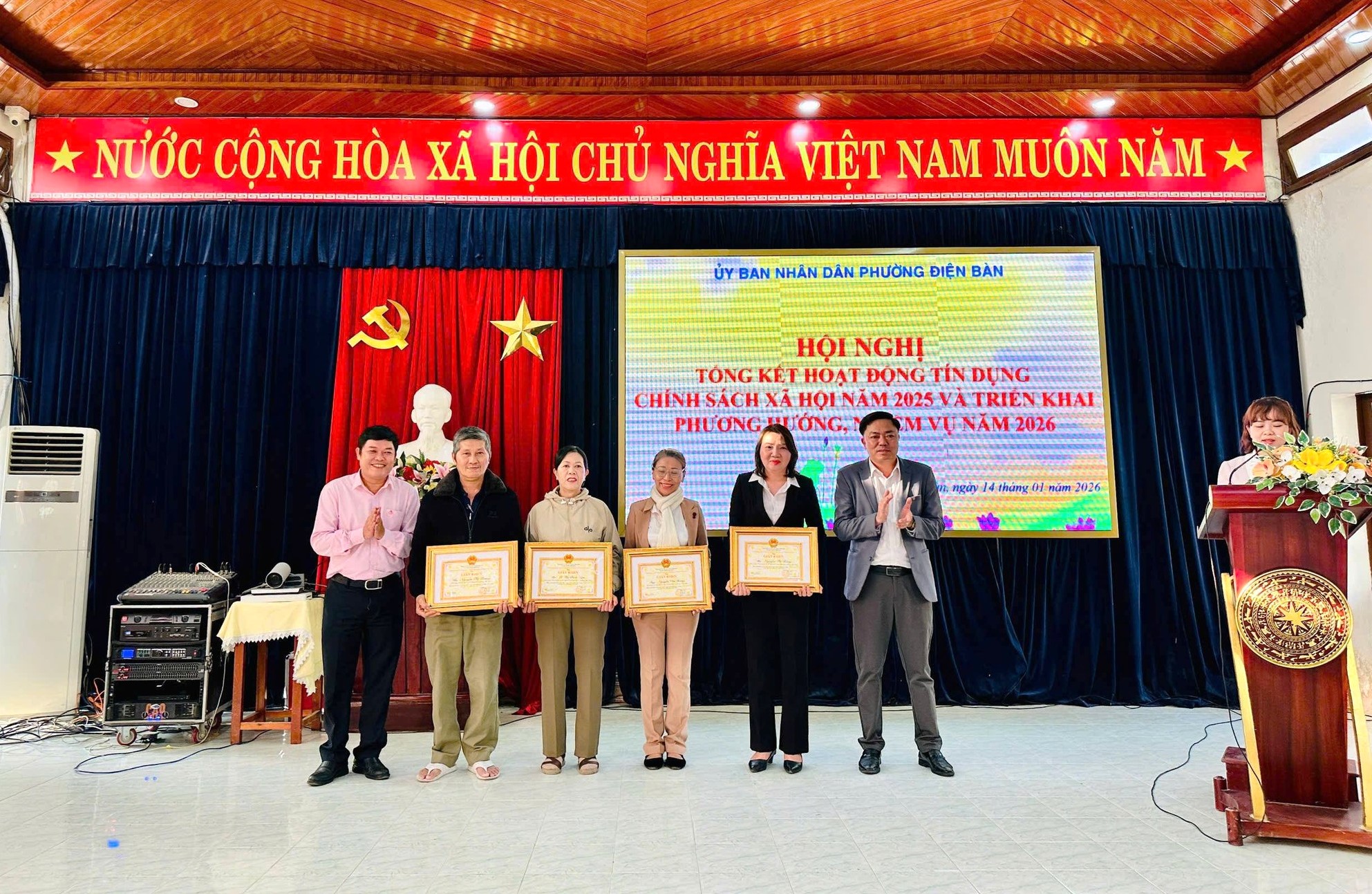 Phường Điện Bàn và xã Thu Bồn tổng kết tín dụng chính sách xã hội