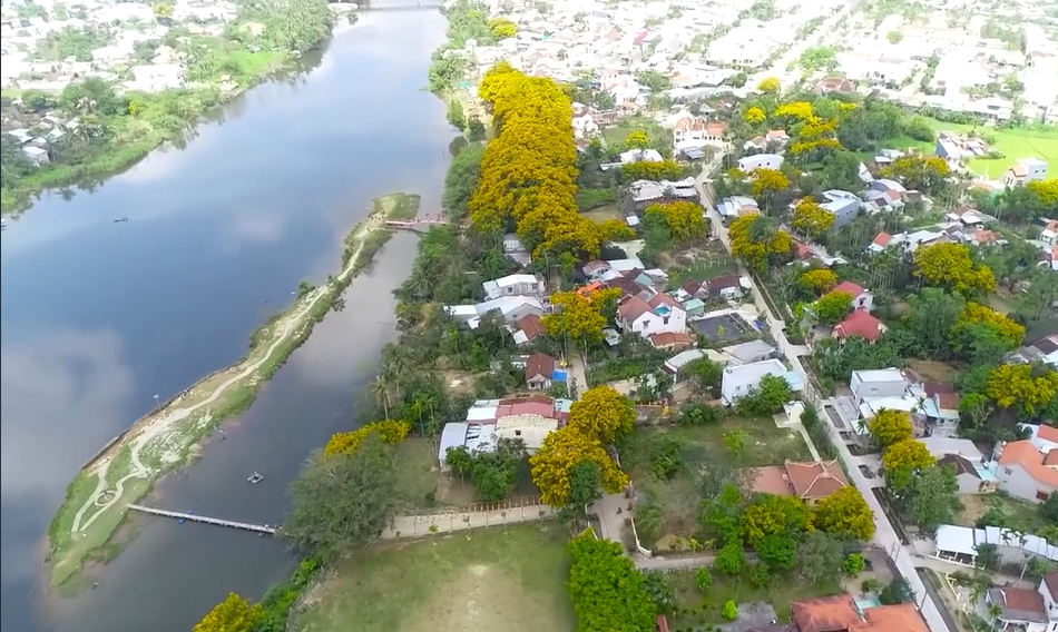 Làng sinh thái Hương Trà – Điểm hẹn mùa hoa sưa và hồn quê ven sông Tam Kỳ