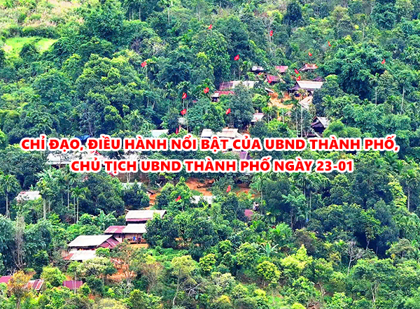 Video: Chỉ đạo, điều hành nổi bật của UBND thành phố, Chủ tịch UBND thành phố ngày 23-01