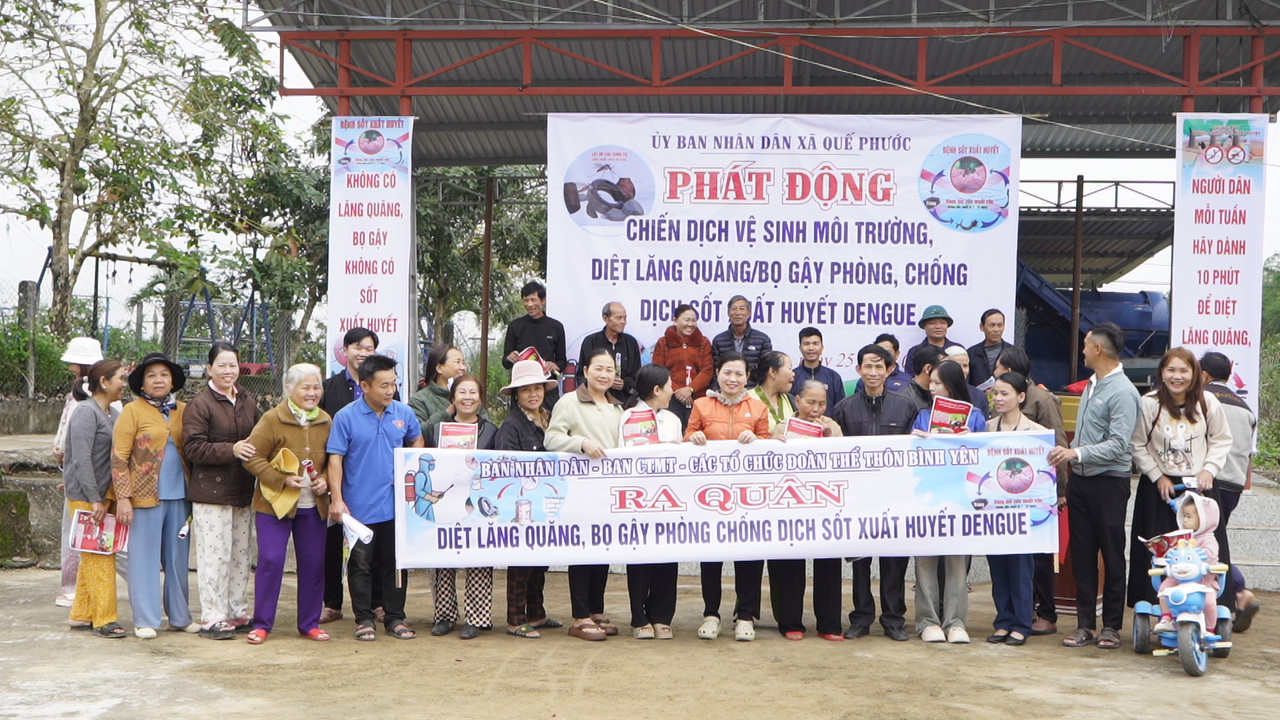 Quế Phước triển khai chiến dịch phòng, chống dịch bệnh sốt xuất huyết Dengue