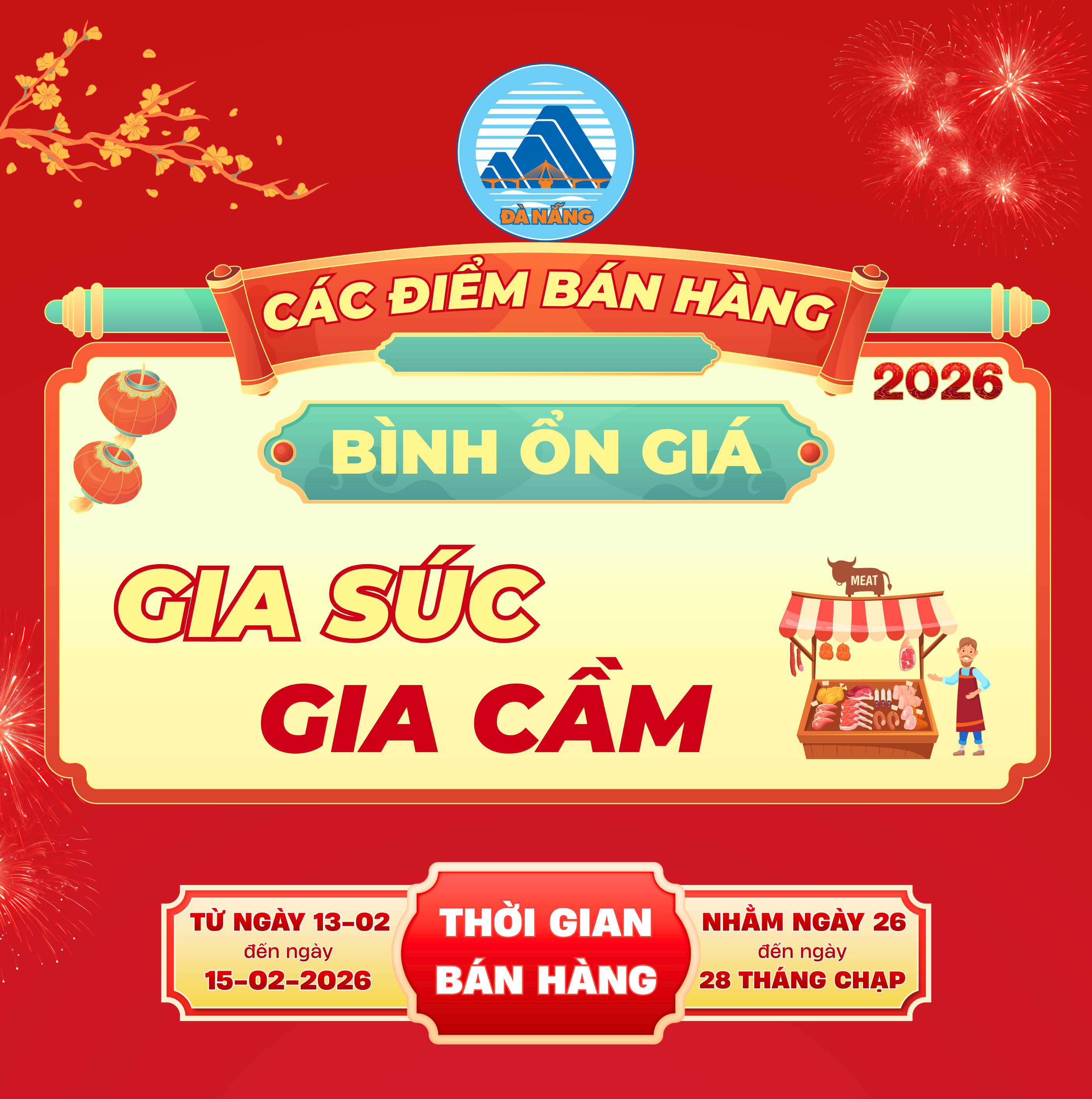 [Infographic] - Các điểm bán hàng bình ổn mặt hàng gia súc, gia cầm