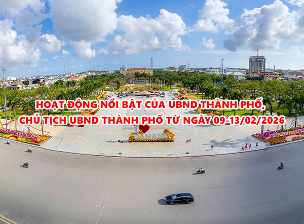 Video: Hoạt động nổi bật của UBND thành phố, Chủ tịch UBND thành phố từ ngày 09-13/02/2026