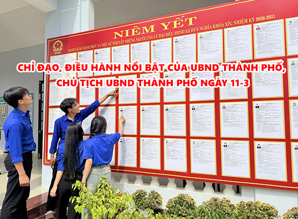 Video: Chỉ đạo, điều hành nổi bật của UBND thành phố, Chủ tịch UBND thành phố ngày 11-3