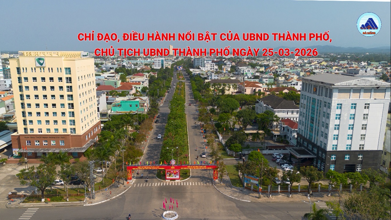Video: Chỉ đạo, điều hành nổi bật của UBND thành phố, Chủ tịch UBND thành phố ngày 25-3-2026