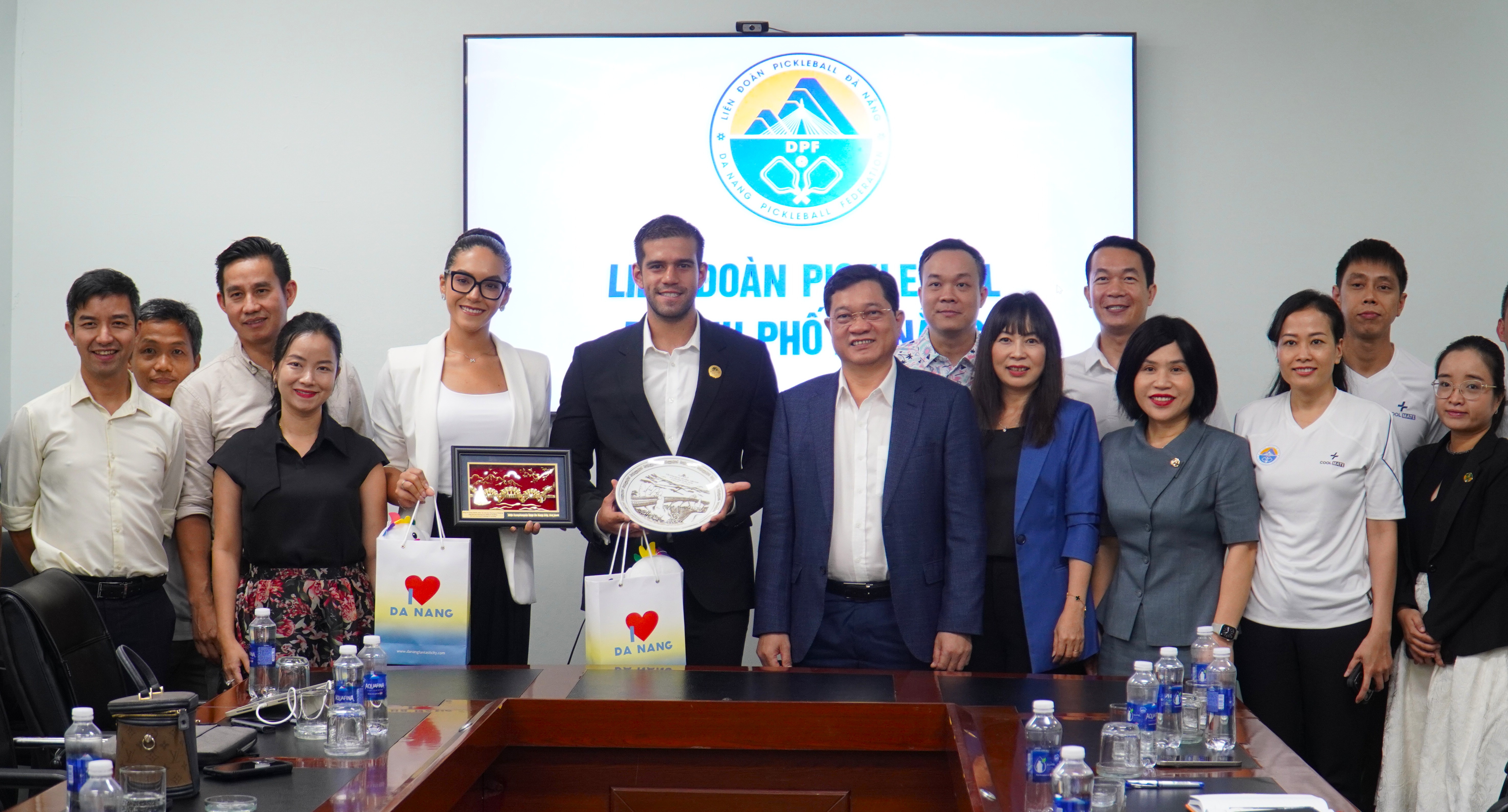 Chủ tịch Pickleball World Cup chào xã giao lãnh đạo Liên đoàn Pickleball Đà Nẵng