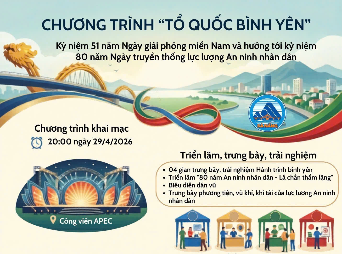 [Infographic] - Chương trình Gala "Tổ quốc bình yên"