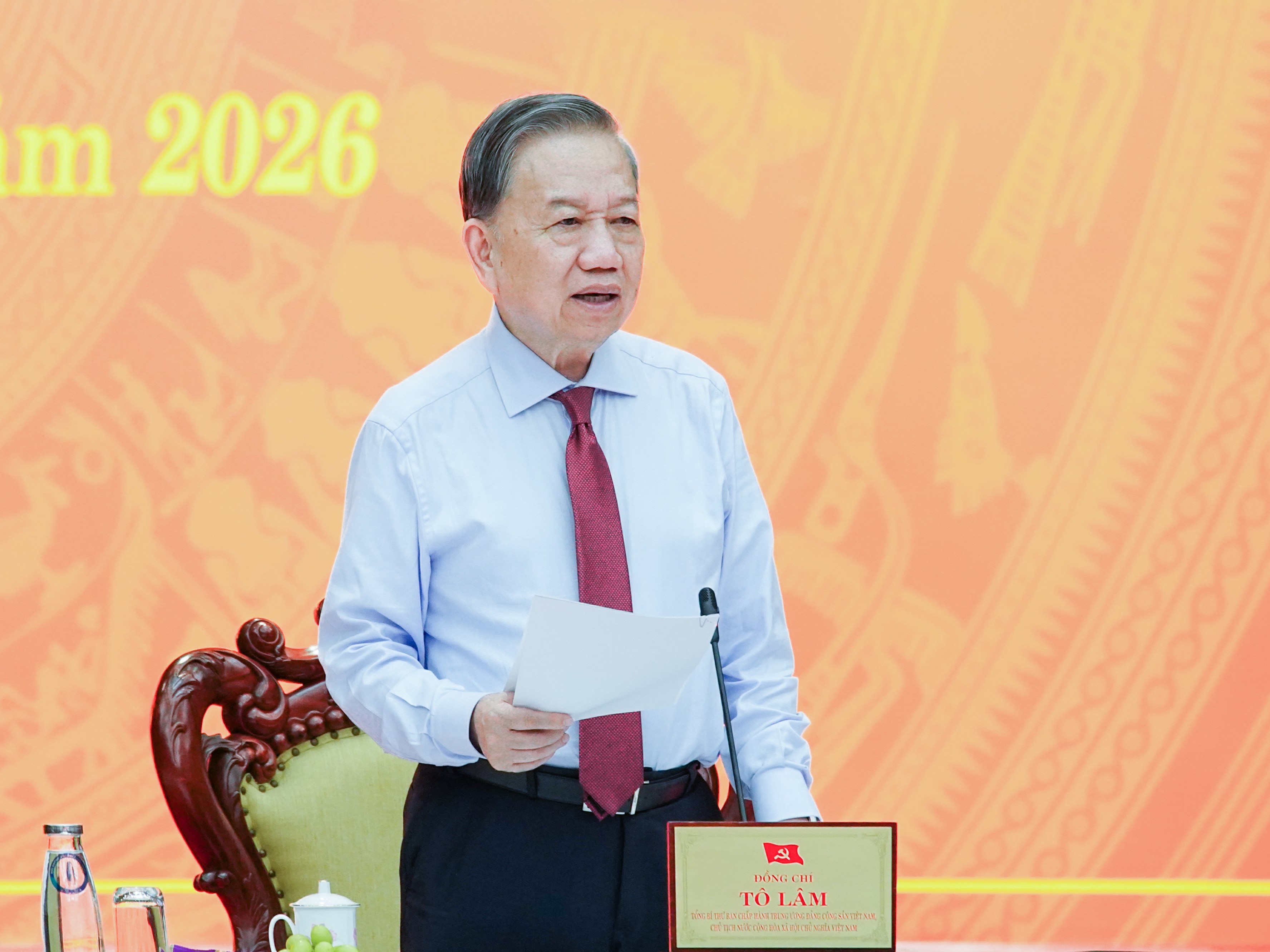 Tổng Bí thư, Chủ tịch nước Tô Lâm làm việc với Ban Thường vụ Thành uỷ