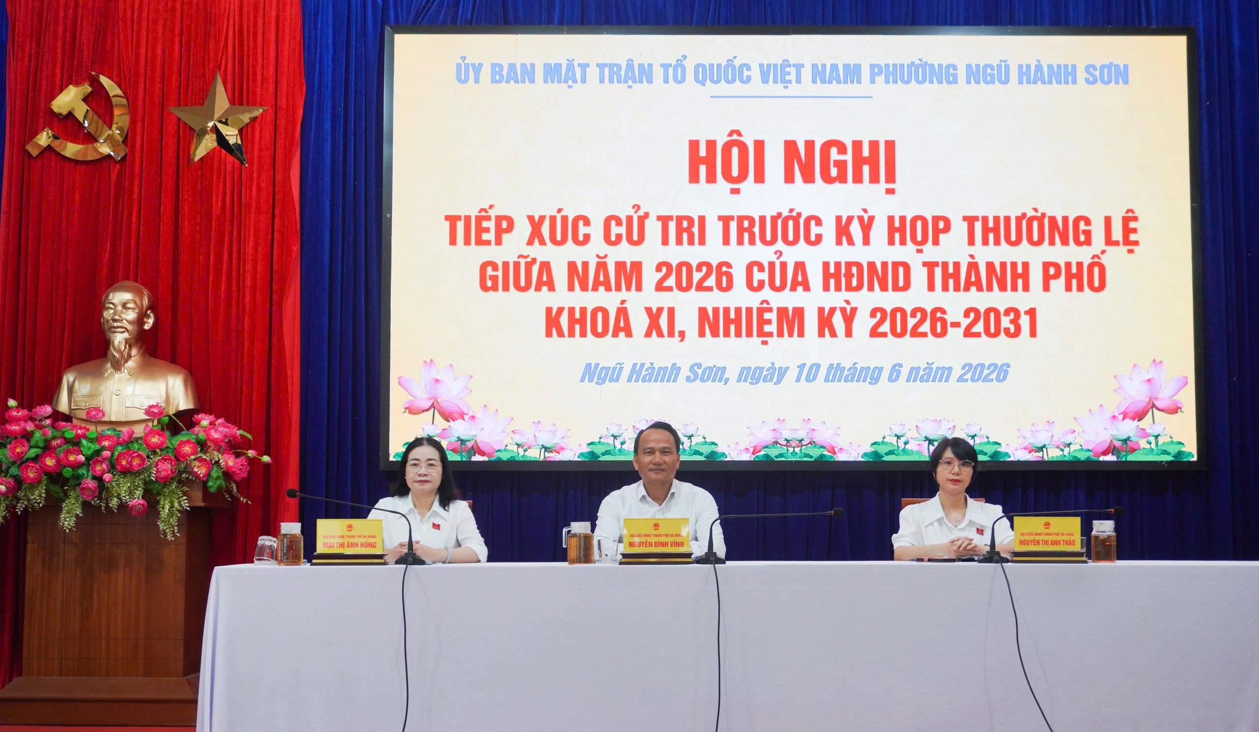 Tổ đại biểu số 3 HĐND thành phố tiếp xúc cử tri phường Ngũ Hành Sơn