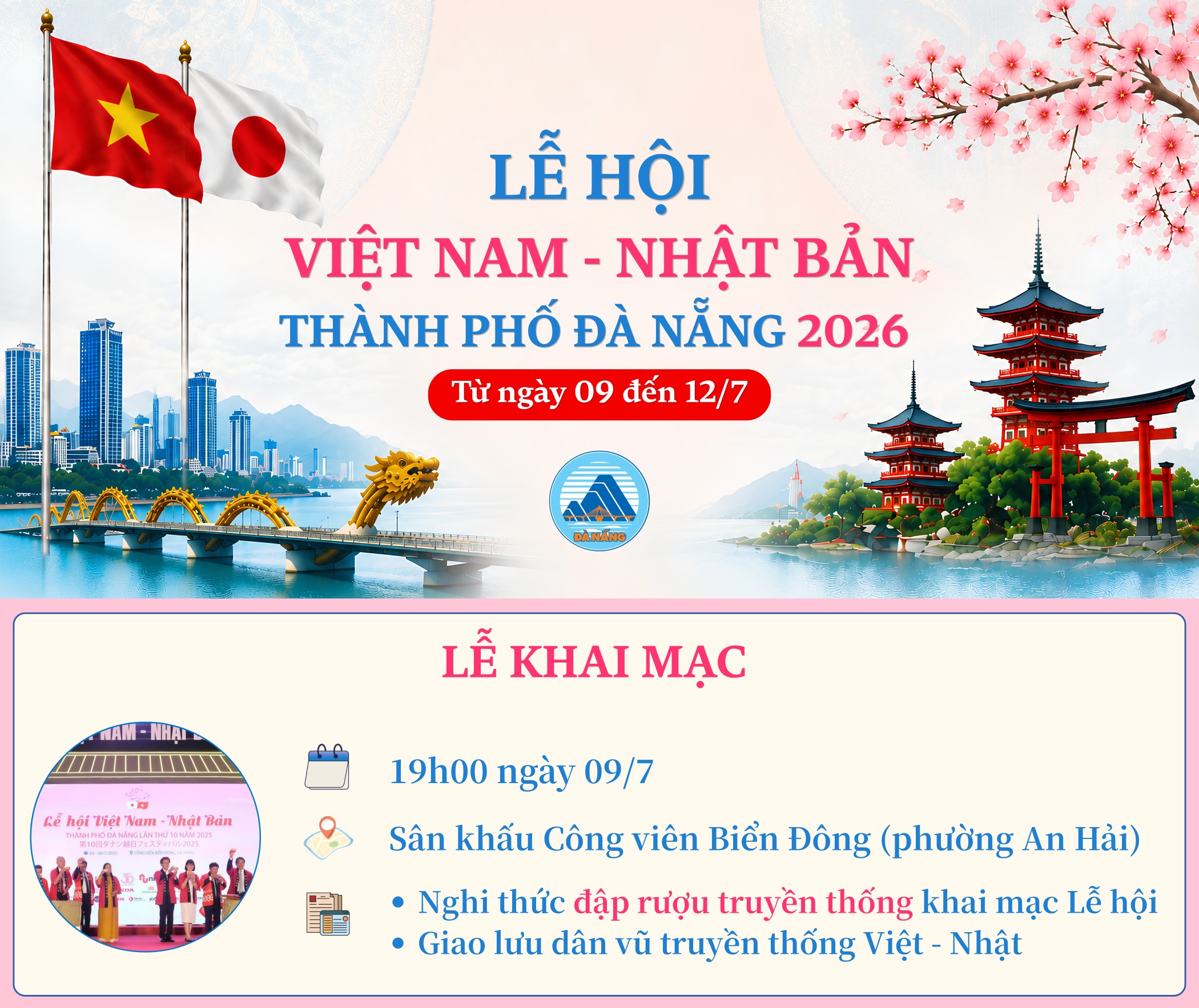 [Infographic] - Lễ hội Việt Nam - Nhật Bản thành phố Đà Nẵng 2026