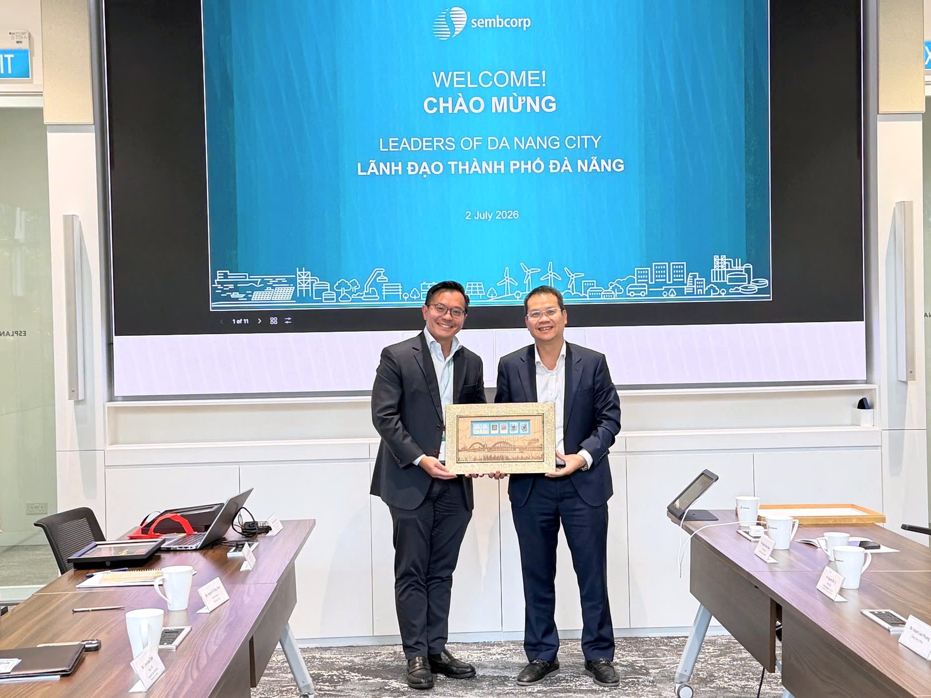 Lãnh đạo thành phố Đà Nẵng làm việc với các Tập đoàn hàng đầu tại Singapore
