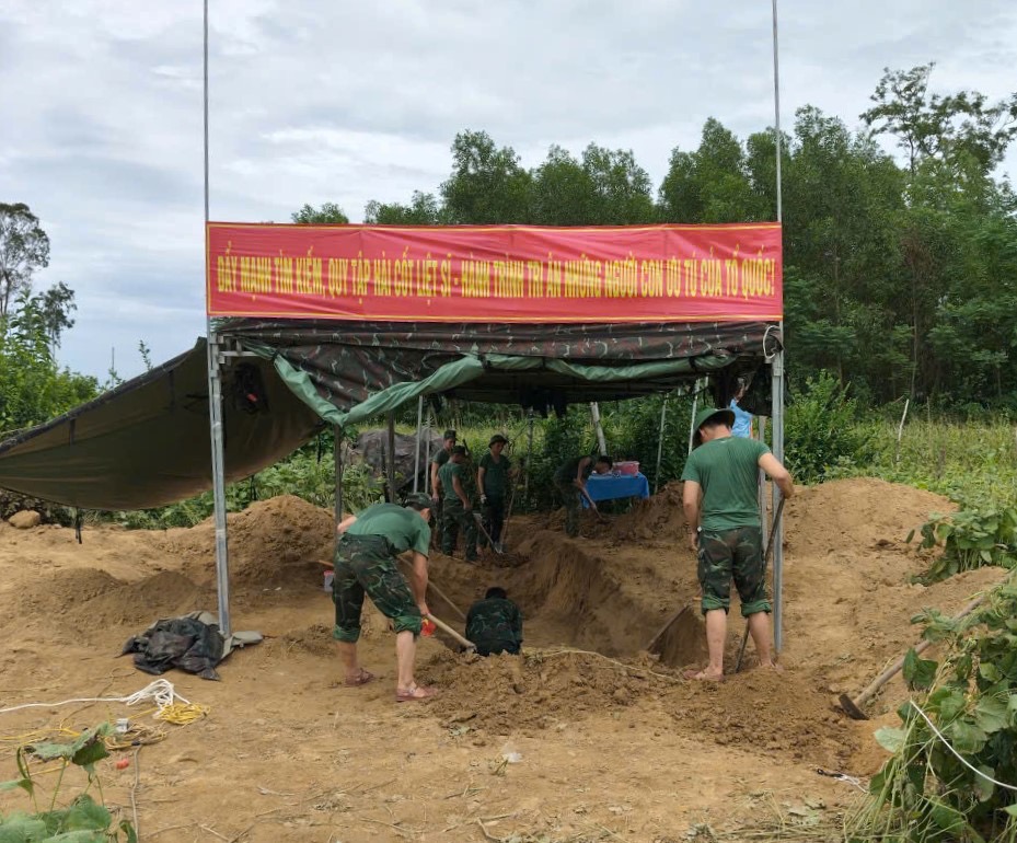 Quy tập 3 hài cốt liệt sĩ nghi thuộc lực lượng đặc công