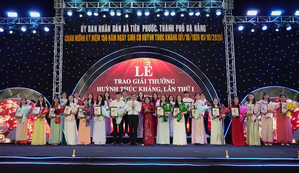 Xã Tiên Phước tổ chức Lễ trao Giải thưởng Huỳnh Thúc Kháng, lần thứ I, năm 2026
