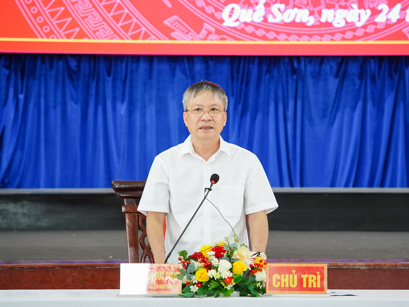 Chủ tịch HĐND thành phố Nguyễn Đức Dũng yêu cầu Quế Sơn tháo gỡ điểm nghẽn, hoàn thành mục tiêu năm 2026