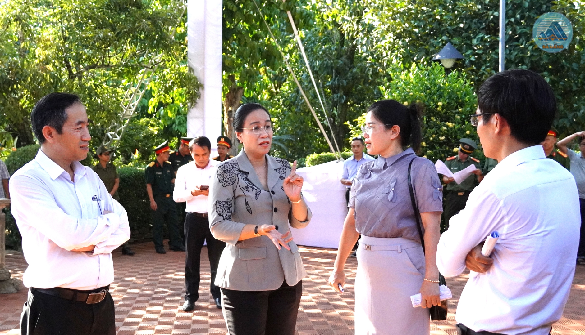 Kiểm tra công tác chuẩn bị Lễ dâng hương, dâng hoa tại Nhà lưu niệm cụ Huỳnh Thúc Kháng